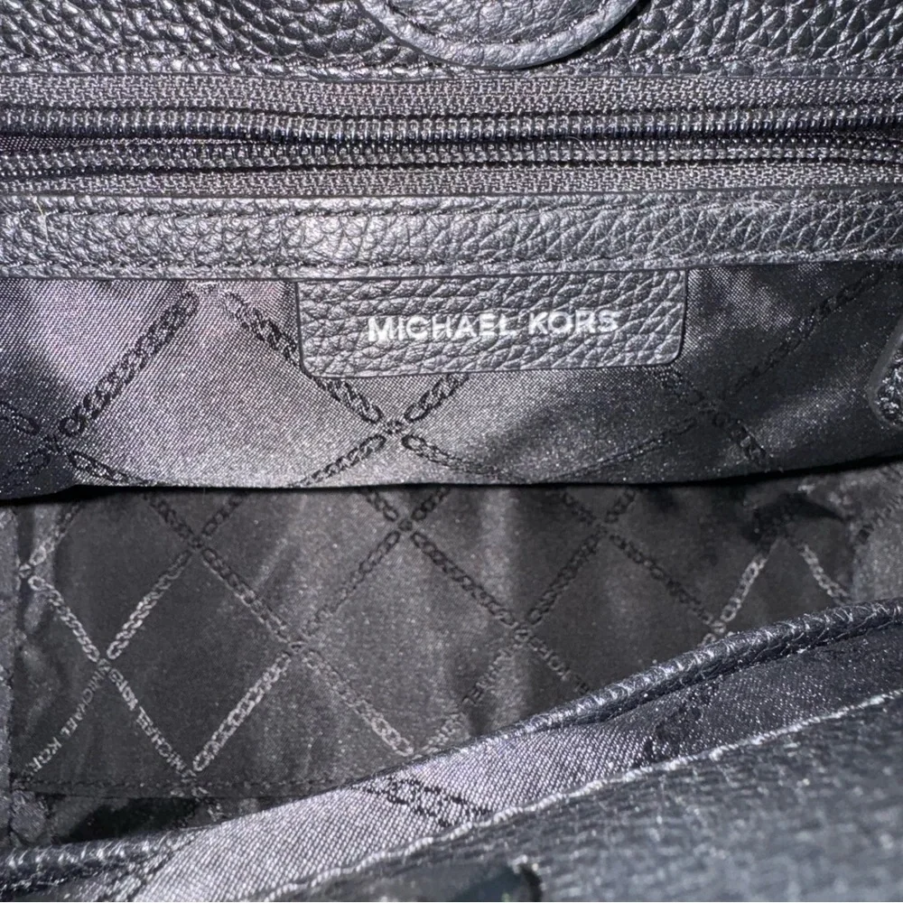MICHAEL KORS Jet Set Chain Legacy Black Pebble Leather Shoulder Bag w/ Dust Bag